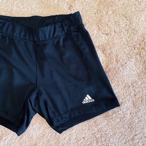 never worn!! Adidas climalite spandex shorts